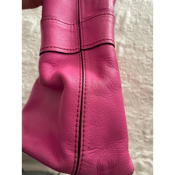 KATE SPADE New York Geniun Leather Pink Fuchsia Bow Satchel Handbag - Picture 11 of 14